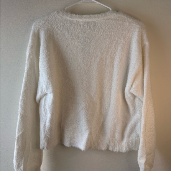 Rachel Zoe Cream Sweater with Black Bow Details - Picture 3 of 3